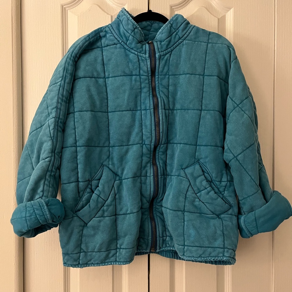 Free People Dolman Quilted Knit Jacket
